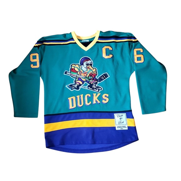 Charlie Conway 96 Mighty Ducks Jersey MHockey Movie Costume Disney